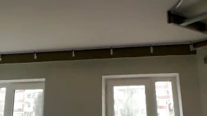 потолок из гипсокартона, монтаж в два уровня. Drywall ceiling.