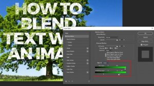 How To Blend Text in Photoshop | Blending Options in Photoshop