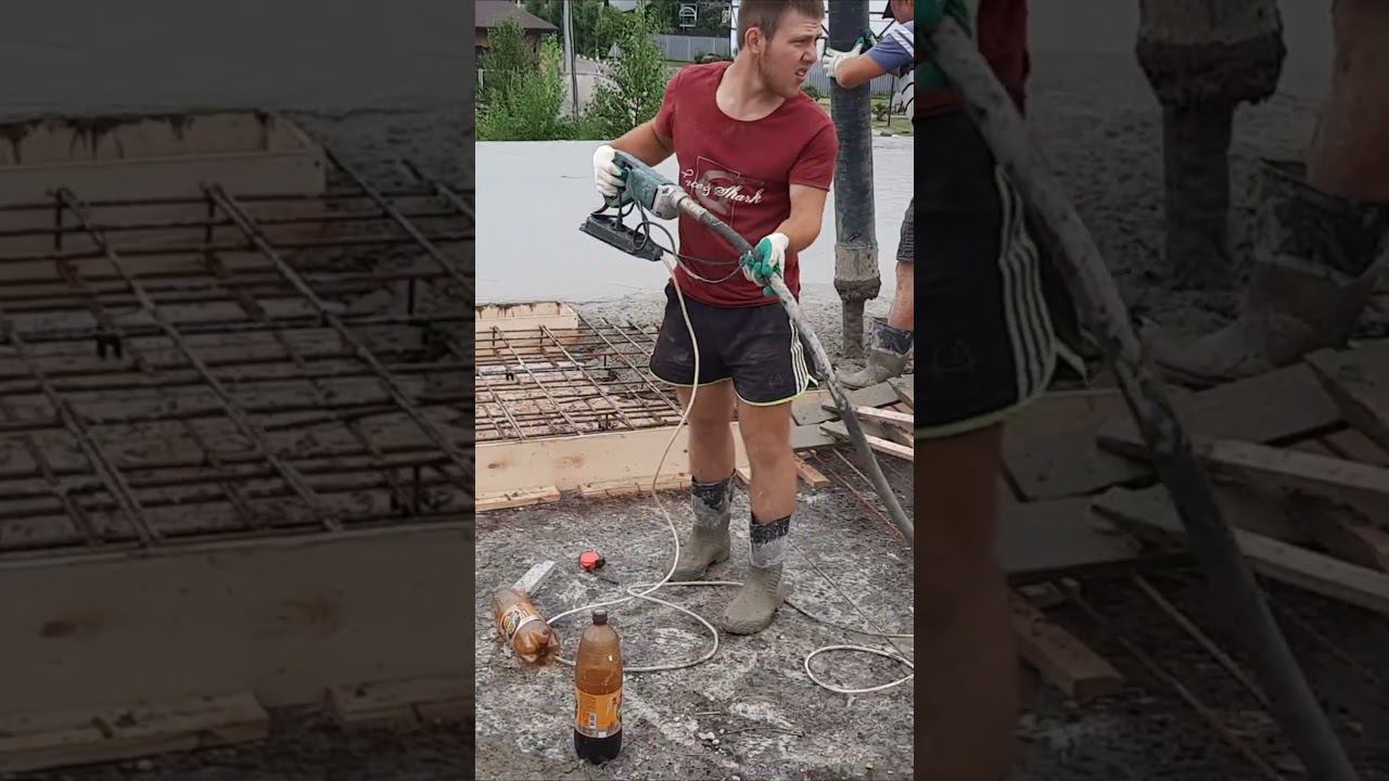 Монолитное межэтажное перекрытие дома из газоблока   #монолитноеперекрытие #монолитнаяплита