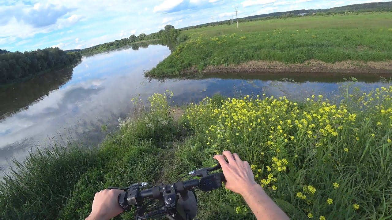 Оффроад поездка на электросамокате White Siberia Luna смотреть онлайн