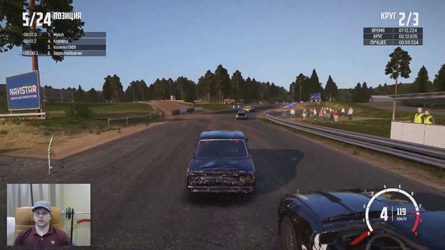 Wreckfest 2020 Прохождение Трасс. Firwood Motocenter в обратную сторону. Гонки на автомобилях смотреть онлайн