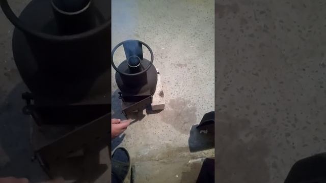 Печь из 5литрового газового баллона. смотреть онлайн