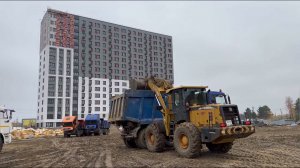 Ход строительства ЖК «Крылов», октябрь 2023г.