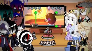 Sans Au's React to FNF but Everyone Sings ?? Part 3