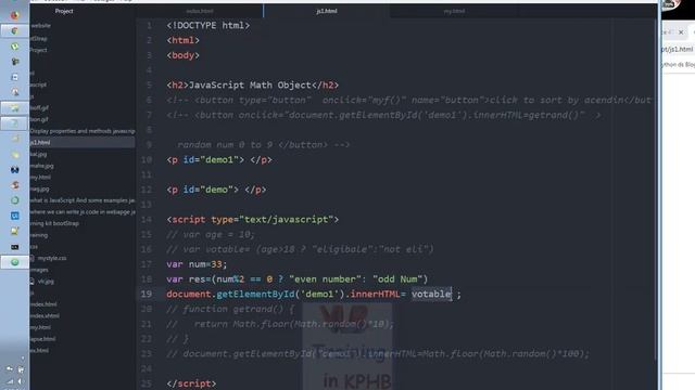 Ternary Operator In JavaScript Training Videos In Telugu 43 I JavaScript Tutorials I Operators