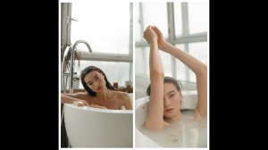 Медитация в ванной, отдых и расслабление.