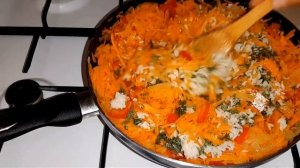 Овощные голубцы в томатно-сметанном соусе.