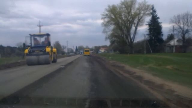 Ремонт участка дороги Шостка - Н. Северск смотреть онлайн
