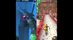 Zombie Run 2   Monster Runner Game Vs Temple Run 2 Winter Toyland