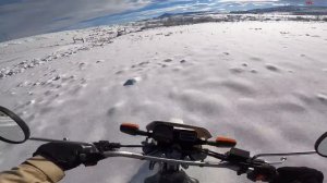 I Take My Yamaha TW200 Through A Foot Of Snow After A Big Storm!