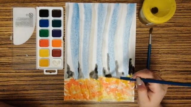 Учимся рисовать Берёзовую рощу смотреть онлайн