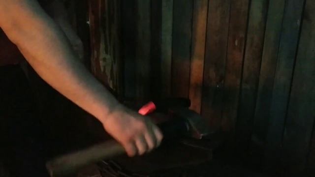 ковка ножа из порошковой стали СССР р12м3к5ф2 МП (ДИ 103МП). Часть 1 смотреть онлайн