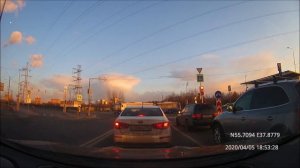Driving in Moscow agglomeration: Балашиха - Люберцы - Текстильщики 05/04/2020 (timelapse 4x)
