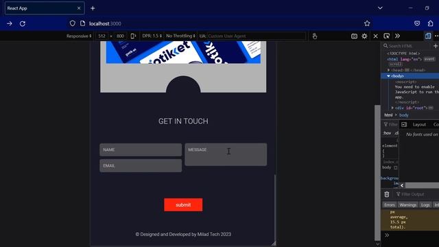Part - 2 React JS Portfolio Tutorial From Scratch for beginners 2023