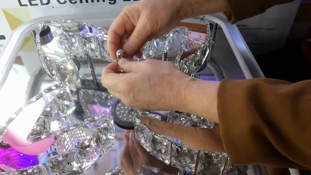 Хрустальная светодиодная Люстра.Сборка подключение режимы работы смотреть онлайн