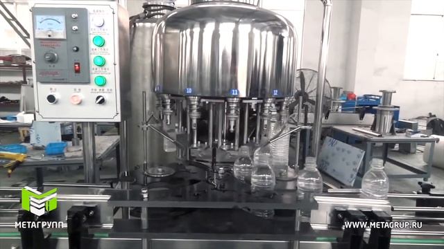 Автоматическая линия розлива воды в ПЭТ тару до 2,0 л.  CYG-12 произв-сть 2000 бут-час.