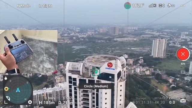 DJI Drone MASTERSHOT guide | DJI MINI 4 PRO 500m altitude automated quick shots #dji #drone