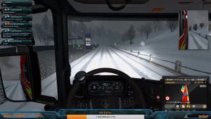 ЗИМА В ETS2 MP ДОРОГОЙ ДАЛЬНЕЙ И ЗАСНЕЖЕННОЙ. ЗАКАЗ МУЗЫКИ