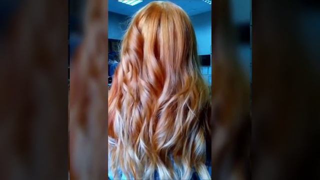 Сложное окрашивание. Медный блонд + пряди. Потрясающий результат. ?Стилист Станислав