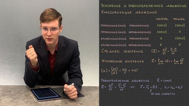 5.3. Ускорение и равнопеременное движение