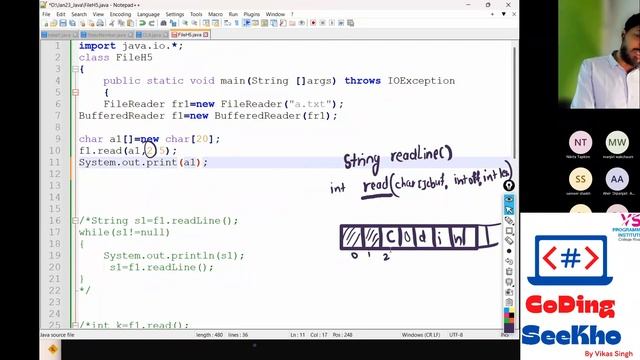 File Handling In Java | BufferedReader in Java Part-3 | Readline Function | Vikas Singh