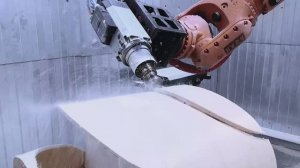 Фрезерный роботизированный комплекс / Обработка фанеры