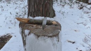 Нож КАНАДСКИЙ ПОЯСНОЙ Золотое Сечение. Уличный тест