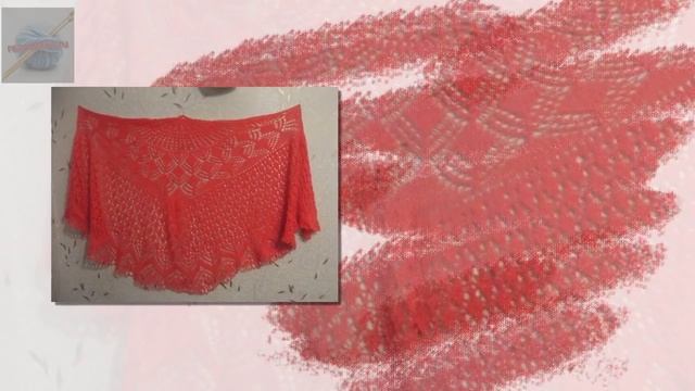 Красивые вязаные спицами шали.Beautiful knitted shawl смотреть онлайн