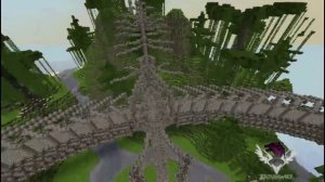 Minecraft cinematic- Elves Tower (Minecraft Building with custom landscape / tree +Download Map