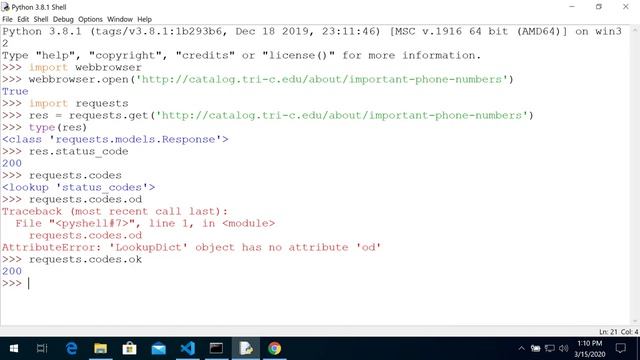 IT 2750 - Using Webbrowser and Requests