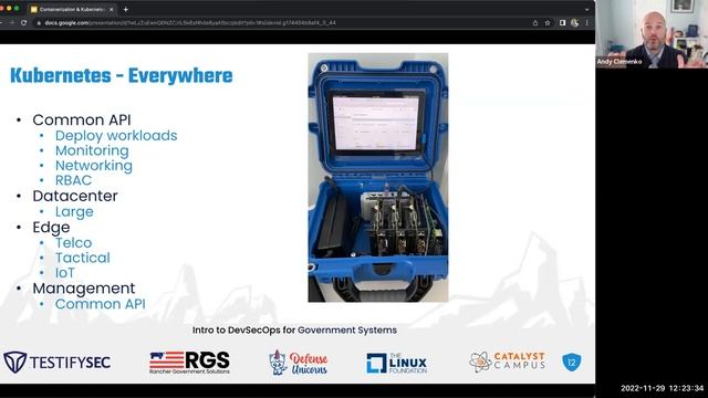 Containerization & Kubernetes- Intro to DevSecOps for Government Systems- November 2022 смотреть онлайн