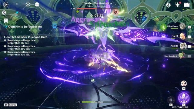 New 3.7 Spiral AbyssC0 Raiden Shogun  C0 Alhaitham Spread  Floor 12 - 9 Stars  Genshin Impact