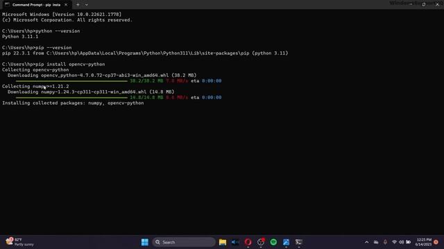 How To Install OpenCV Python in Visual Studio Code (Windows 10/11)