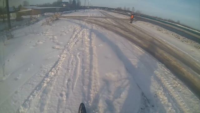 Питбайк Авантис 250 на гусенице. Мой пробный заезд ( Мотоснегоход.) смотреть онлайн