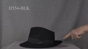 IJ554-BLK Шляпа фетровая Indiana Jones Fur Felt