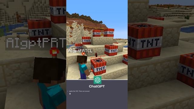 Does ChatGPT AI know how to use Minecraft TNT?