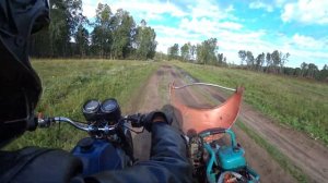 Поездка на ИЖ Юпитер Спорт в деляну