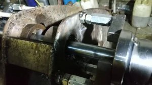 Расточка проушин переднего ковша экск.- погрузч. Самодельный  Мобильный Расточный станок " М"( ч.3)