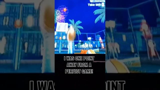 My almost perfect game on Wii Sports Resort Basketball 3 Point Contest! #shorts #viral #gaming