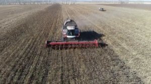 Испытание жатки для уборки подсолнечника Sun Stream -920