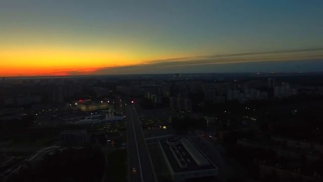 Ночной Зеленоград. Восход солнца. Спокойной ночи, Зеленоград!) Ваш Air Drones!) смотреть онлайн