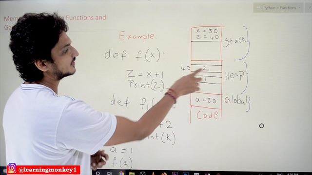 Memory Allocation to Functions and Garbage Collection in Python | Lesson 30 |Python |Learning Monke