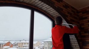 монтажная пена это не очень хорошо (очень мягко сказано) утепление арочного окна без четверти