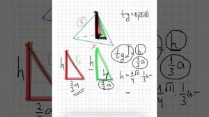 Боковое ребро равно 5, а тангенс угла между боковой гранью и плоскостью основания равен 0,25