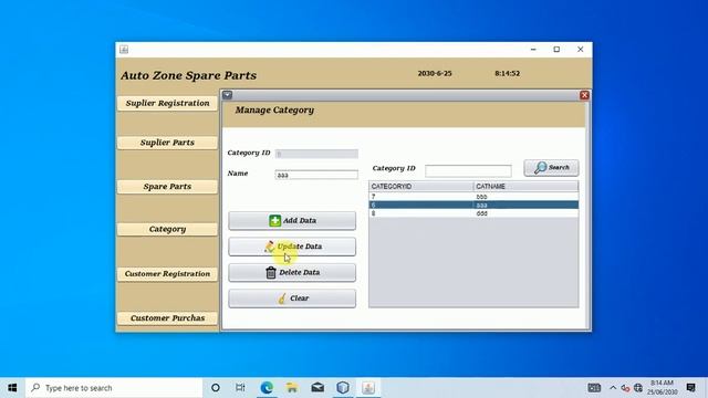 Spare Parts Inventory Management System project in java with Full Source Code