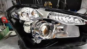 Nissan Qashqai замена линз + скрытая установка ксенона под завод.