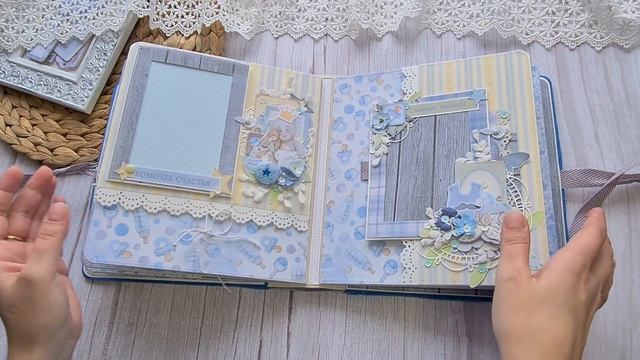 Обзор альбома ручной работы на первый год жизни малыша. Скрапбукинг смотреть онлайн
