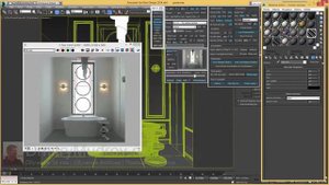 48 Настройка Vray материала стекла в 3d max | Настраиваем стекло для люстры в 3d max