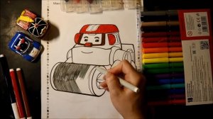 Робокар Макс раскраска