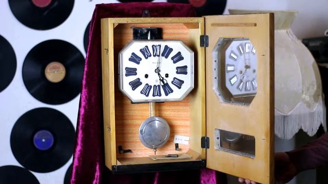 оветские Часы Янтарь с боем настенные смотреть онлайн